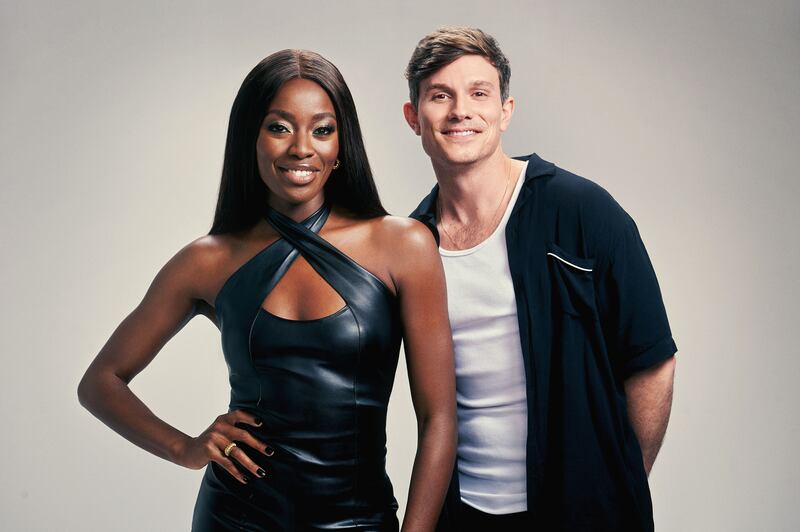 Big Brother's AJ Odudu and Will Best. Photograph: Ricky Darko/ITV