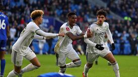 Ireland U21 full-back Joel Bagan sees red as Cardiff squander lead in Leeds draw