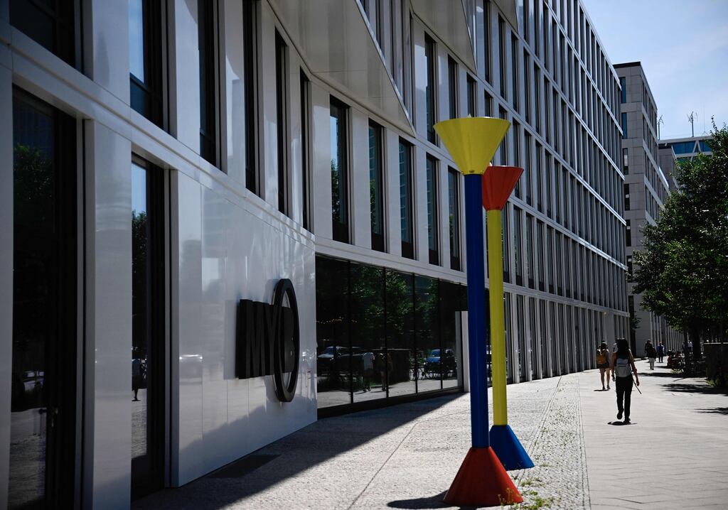 Heidestrasse quarter in Berlin. Since 2018, this area has been constructed with new buildings for housing, working. Photograph: Tobias Schwarz/AFP/Getty Images
