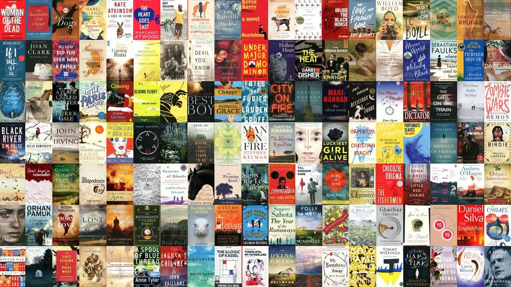 International Dublin Literary Award longlist : 147 titles nominated by 109 libraries. Montage: Gillian Keyes