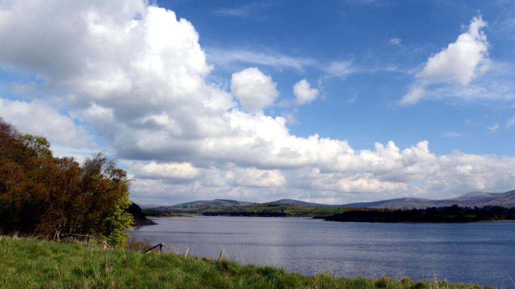 Poulaphouca reservoir before it flows into the Liffey Works water treatment plant, Ballymore Eustace. Photograph: David Sleator