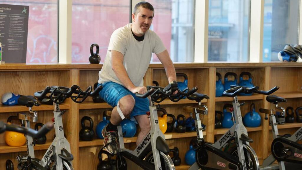 Damian Cullen: ‘It’s slightly creepy, but the class setting is contagious.’ Photograph: Alan Betson