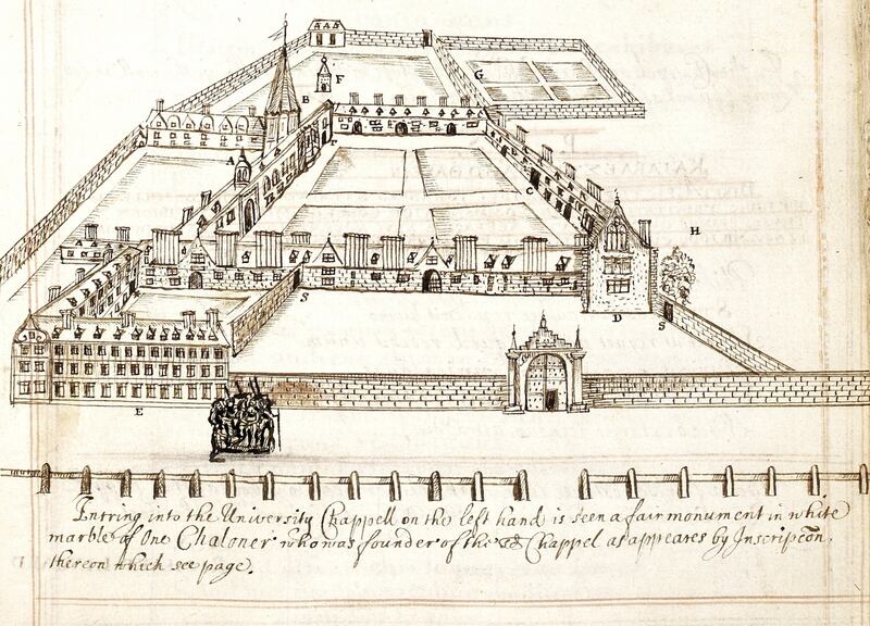 Trinity College Dublin in the 17th century. Photograph: NLI
