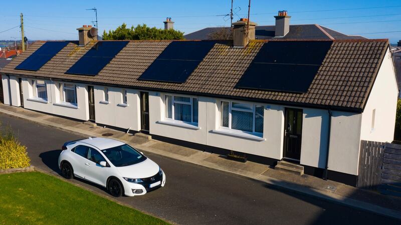 Retrofitted houses at College View, Wexford town. Photograph: Patrick Browne for passivehouseplus.ie