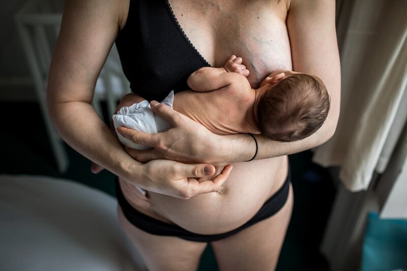 Kaitlin Eddy with Stephen Hinson. Photograph: Neely Ker-Fox