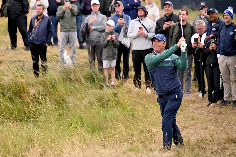 Pádraig Harrington in action at the Open in Troon on Sunday. He will now move on to the Senior Open at Carnoustie. Photograph: Ross Kinnaird/Getty Images