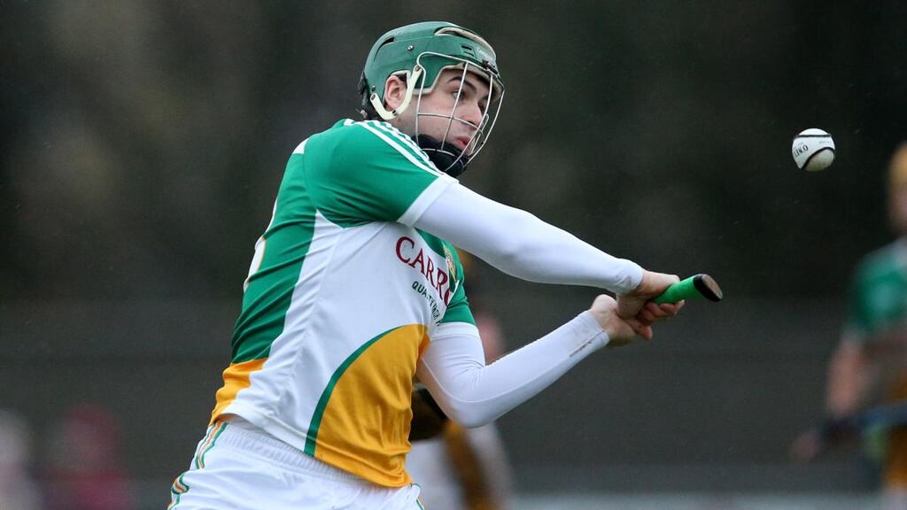Stephen Quirke scored four points off the bench for St Rynagh’s as they came from behind to beat Birr in the Offaly SHC Final. Photograph: Cathal Noonan/Inpho