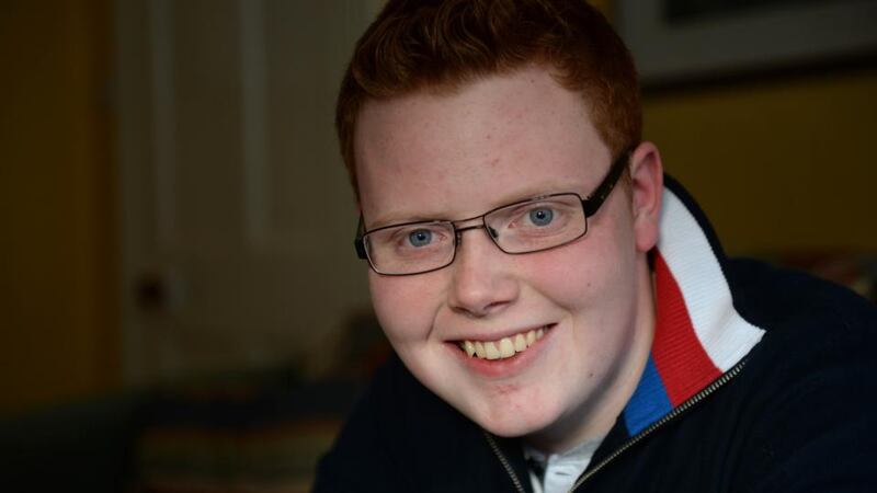 Conor Doyle, at his home in Glasnevin, Dublin: Conor has lost an impressive three stone since beginning the healthy lifestyles programme at Temple Street hospital. Photograph: Dara Mac Dónaill