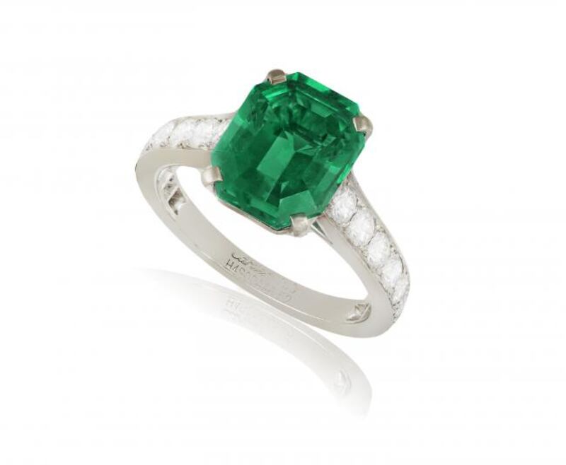 Rare emerald and diamond Cartier ring