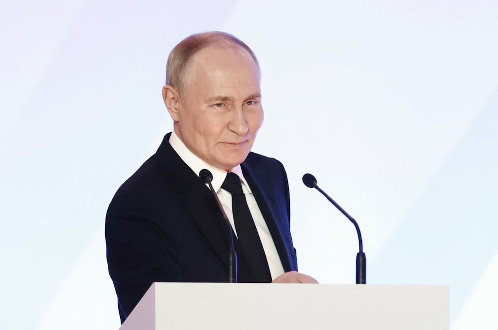 Russian president Vladimir Putin is now grappling with a new cold war. Photograph: Valery Sharifulin/Pool/AFP/Getty Images