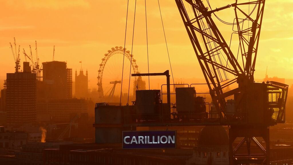 Carillion: a cocktail of greed, arrogance, incompetence and aggressive accounting practices combined to bring the business down, MPs state in their report on its collapse. Photograph:  Daniel Sorabji/AFP/Getty Images