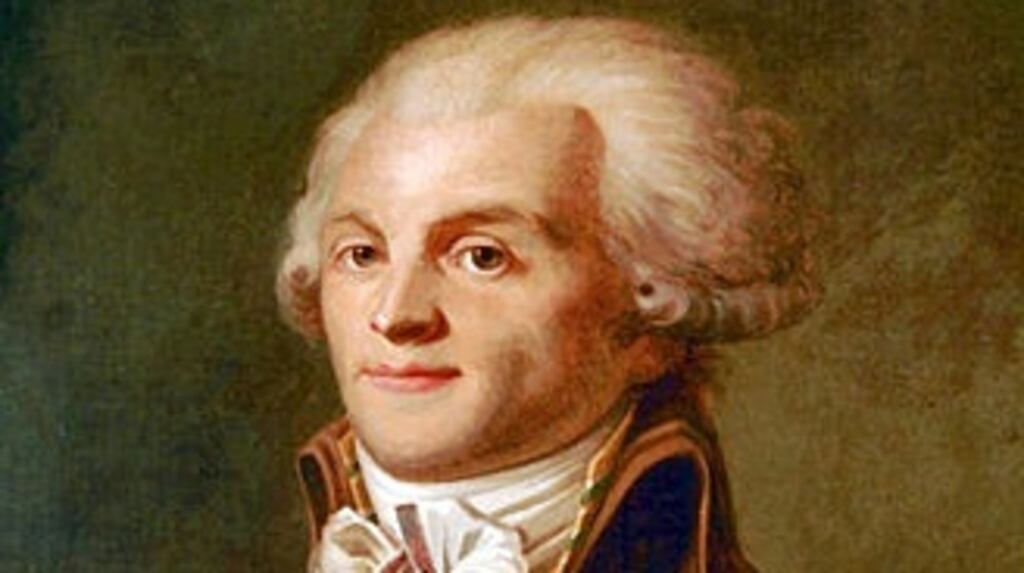 Robespierre. “Even the most extreme Irish Greens have little in common with the Montagnards of revolutionary Paris, I know, except perhaps for the commitment to ideological purity and a disdain for the compromises of electoral politics” Musée Carnavalet, Paris