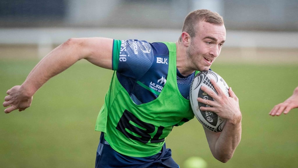 Academy back Ciarán Gaffney is named in the senior Connacht match-day squad for the first time. Photograph: Morgan Treacy/Inpho.