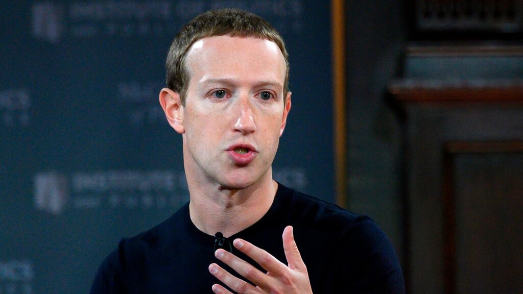 Facebook founder Mark Zuckerberg. File photo. Photograph: Andrew Caballero-Reynolds/AFP via Getty