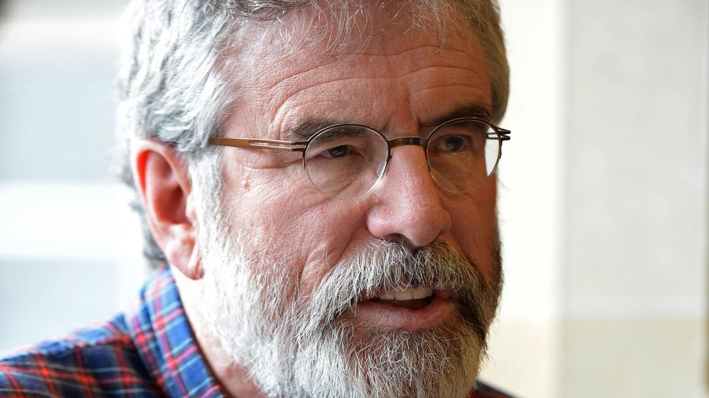 Sinn Féin president Gerry Adams: “We are a party in transition, I have made it very, very clear. So it isn’t question of if I will step down, it’s a question of when I step down and we have a plan.” File photograph: Eric Luke/The Irish Times