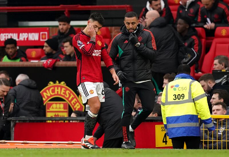 Lisandro Martinez is a reliable defender for Manchester United - when fit. Photograph: Martin Rickett/PA Wire.