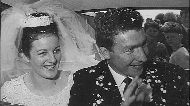 Mary 'May' and Seamus 'Shay' McGee, pictured on their wedding day