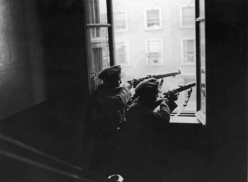 National Army snipers during the Civil War. Photograph: Topical Press Agency/Getty Images