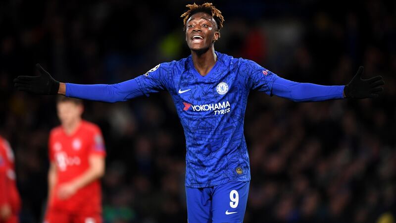 Tammy Abraham is Chelsea’s top scorer with 13 in the league so far this season. Photograph: Shaun Botterill/Getty