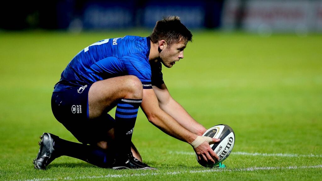 Leinster’s Ross Byrne starts at outhalf for the match against Benetton. Photograph: Ryan Byrne/Inpho