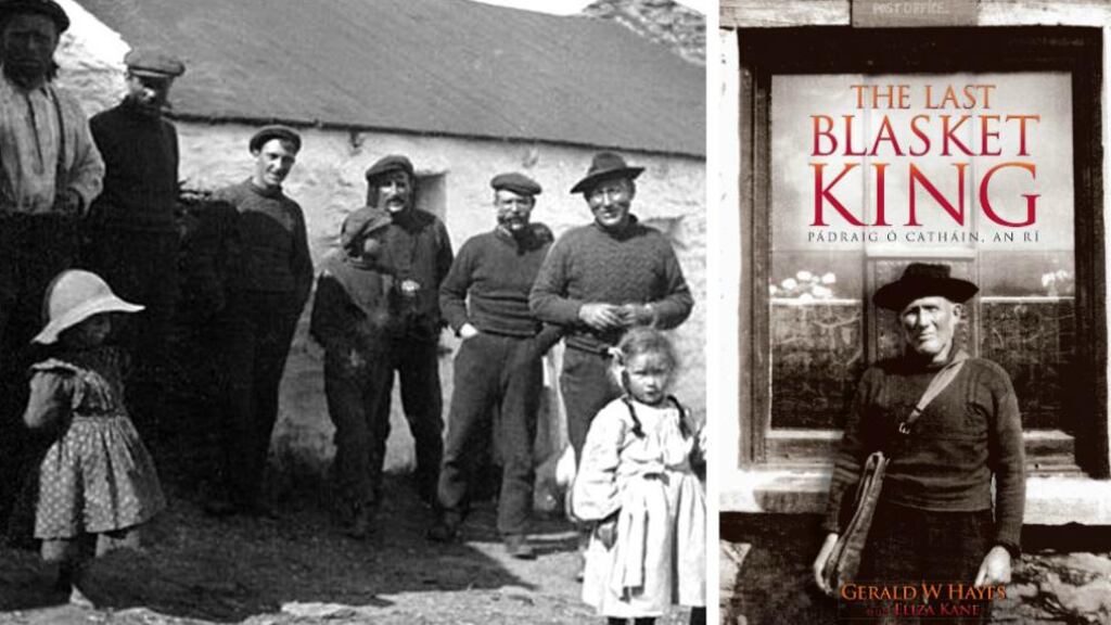 The last Blasket king and his subjects, left