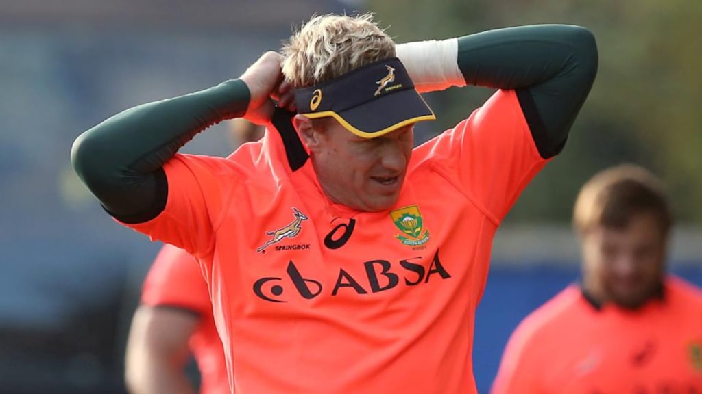 Former Munster centre Jean de Villiers will captain South Africa against Ireland on Saturday. Photograph: Billy Stickland/Inpho