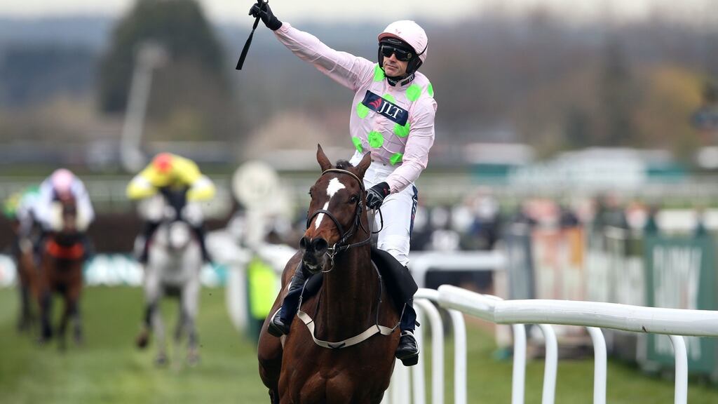 Min ridden by Ruby Walsh wins the JLT Chase. Photograph: PA