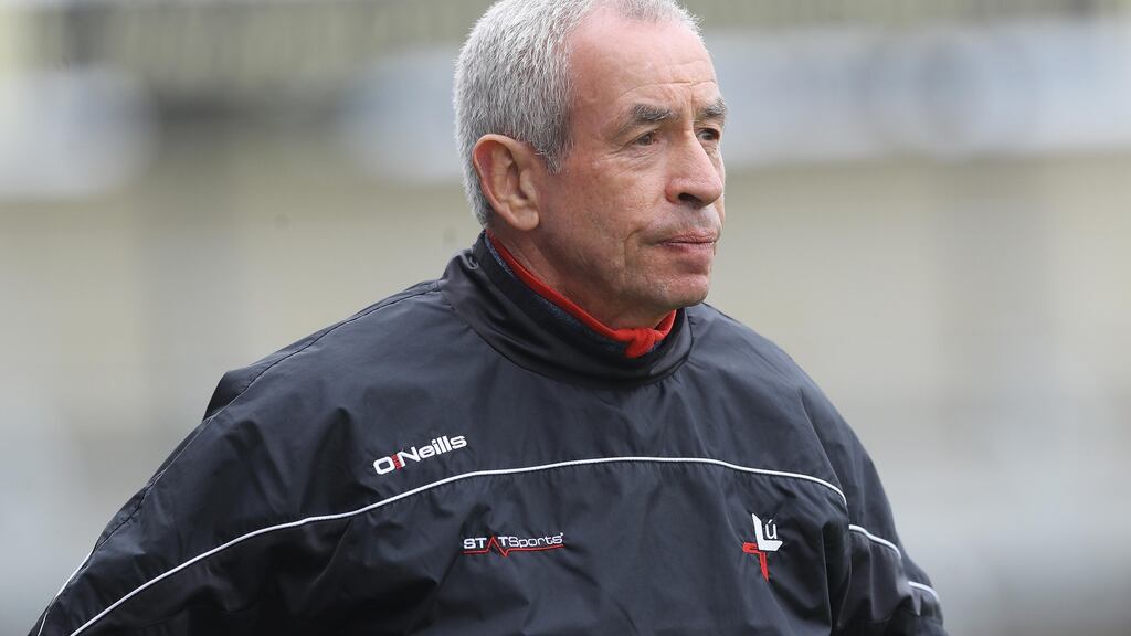 Louth manager Pete McGrath. Photograph: Lorraine O’Sullivan/Inpho