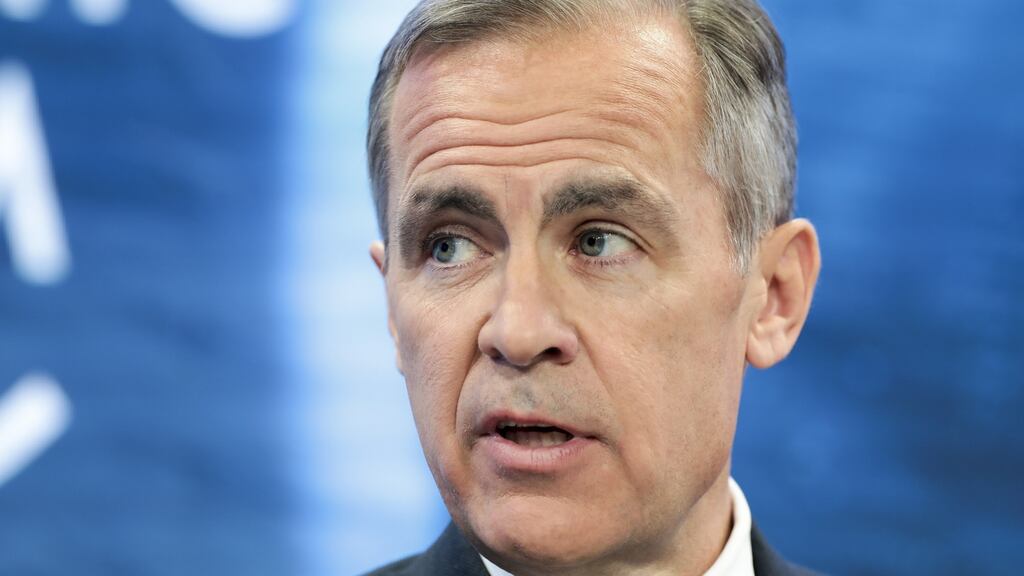 Mark Carney, governor of the Bank of England in DAvos. Photographer: Jason Alden/Bloomberg
