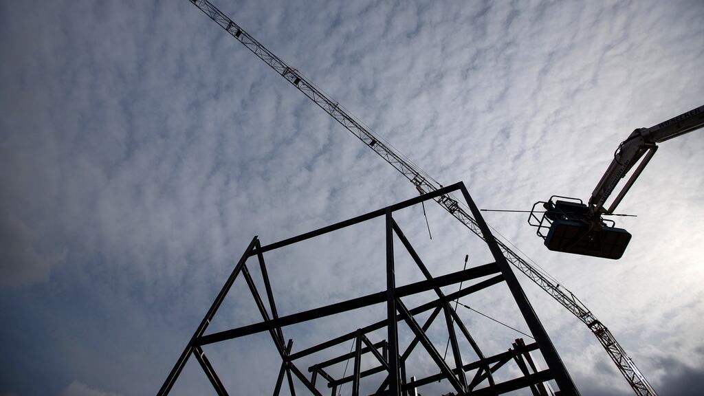 Construction accounts for 4 per cent of German gross domestic product. Photograph: Krisztian Bocsi/Bloomberg