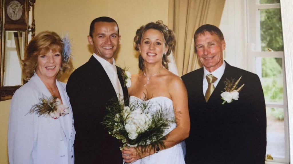 James Parnell in happier days with Anne-Marie, Oliver and Liz: Facetime suffices only when times are good.