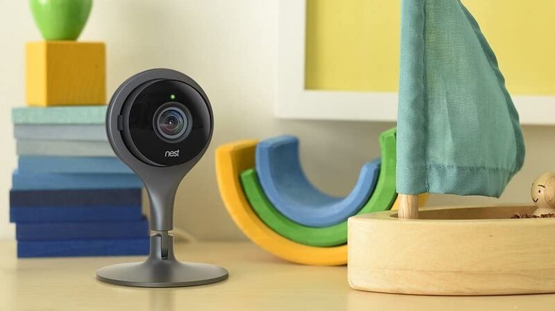 Google offers  the Nest Cam (€138) or Nest Cam IQ (€344) for indoors. The main difference   is the quality.
