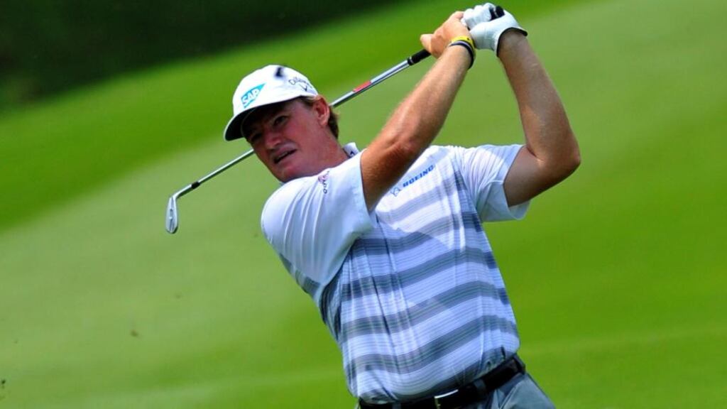 Ernie Els during the CIMB Classic at Kuala Lumpur Golf and Country Club.