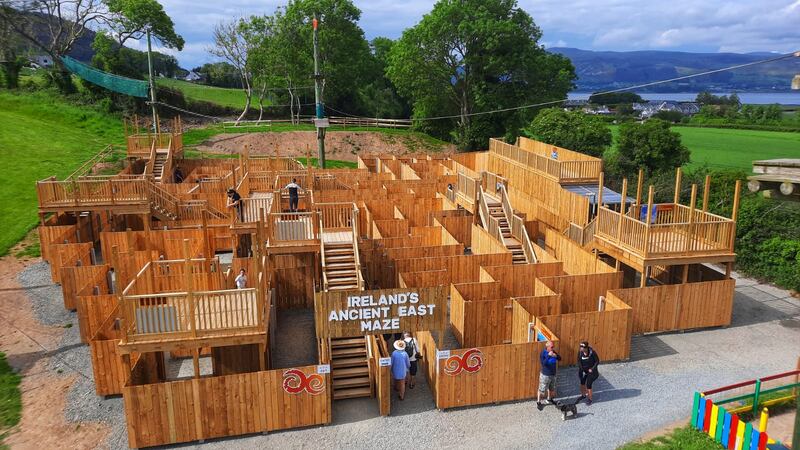 Ireland’s Ancient East Maze is located in SkyPark, Carlingford