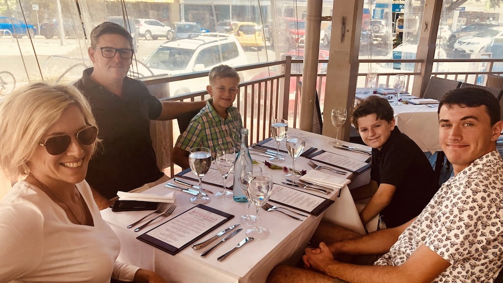 The Kelly Family enjoying the Cairns way of life. Photograph: Finn Russell