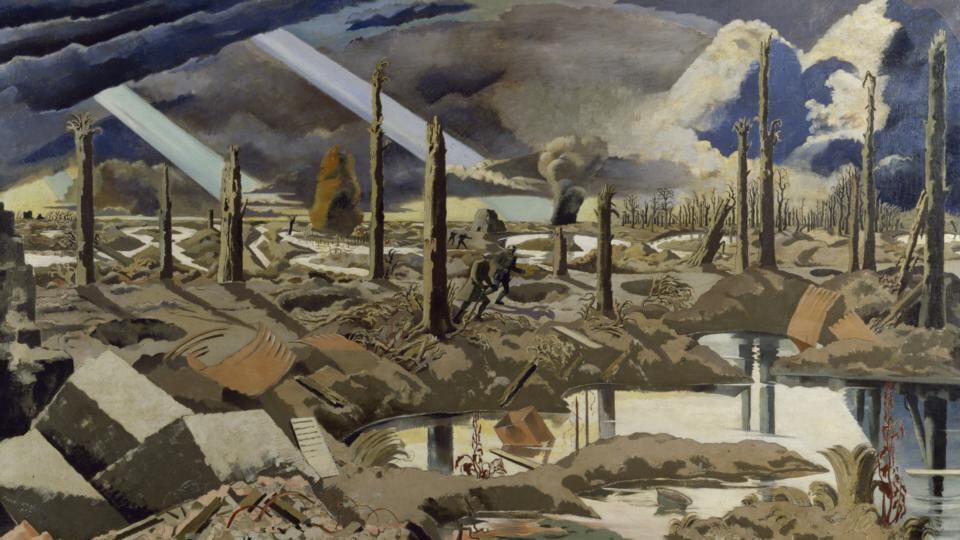 The Menin Road: a 1919 painting by Paul Nash. Photograph: IWM