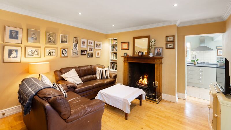 The sitting room off the kitchen.