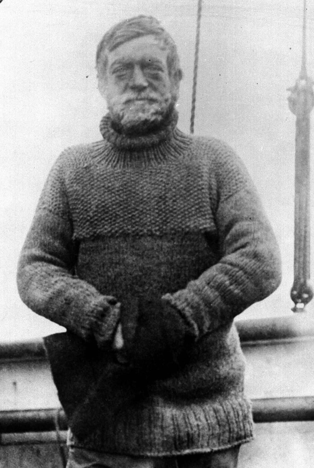 Polar Explorer Ernest Shackelton, as the ship on which he made his final voyage has been found. Photograph: PA