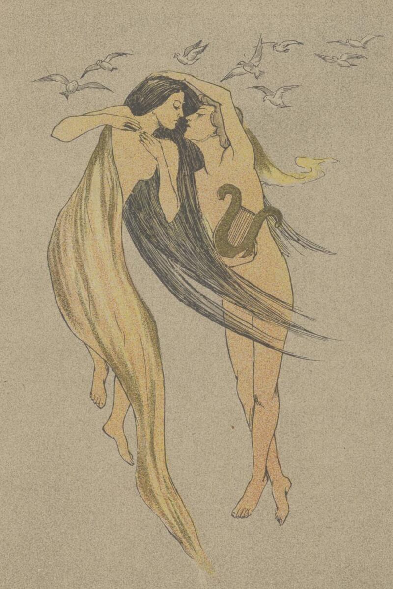 Story Spinners: one of Maud Gonne’s illustrations for Ella Young’s Celtic Wonder-Tales. Photograph: Board of Trinity College Dublin