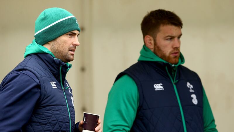 Rob Kearney and Sean O’Brien have both been forced out of Ireland’s Six Nations opener against Wales with injuries. Photograph: inpho