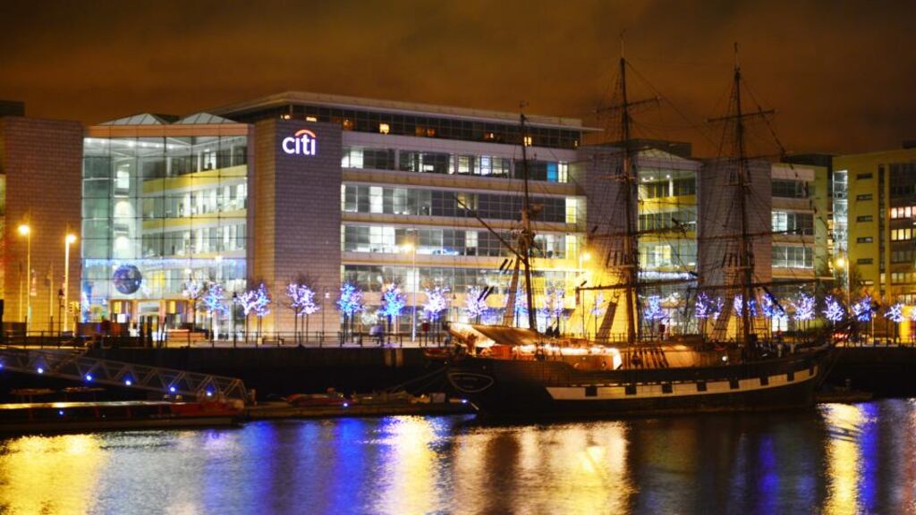 Citi’s Dublin offices on the River Liffey. Photograph: Alan Betson/The Irish Times