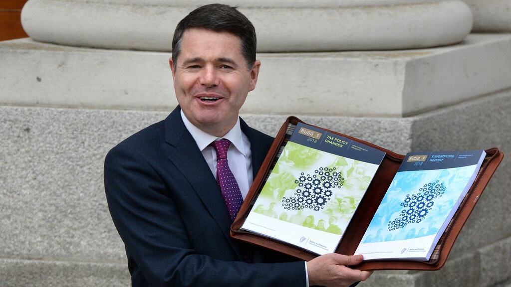 Paschal Donohoe: said Government would continue process of raising in future budgets. Photograph: Cyril Byrne