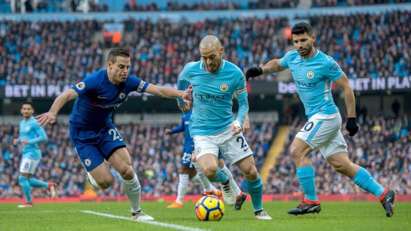 Money pit: Chelsea, whose players earn a combined £224 million, or €250 million, a year – parked the bus for the entire second half against Manchester City, even though they were losing 1-0. Photograph: Peter Powell/EPA