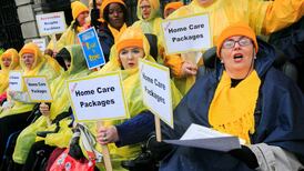 Disability campaigners demand action on homecare in Dáil protest