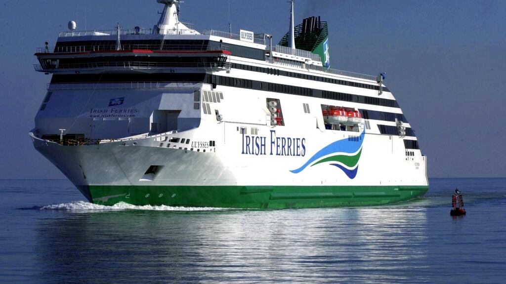 The new Irish Ferries’ cruise ferry Ulysses arriving into Dublin Port. Photograph: Eric Luke