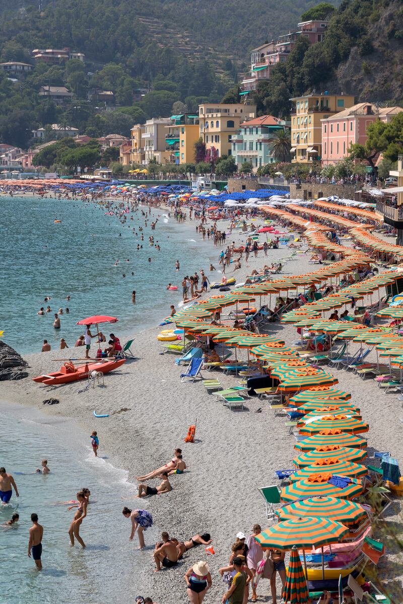 Monterosso al Mare village at the Cinque Terre on the Italian Riviera. Photograph: Athanasios Gioumpasis/Getty Images