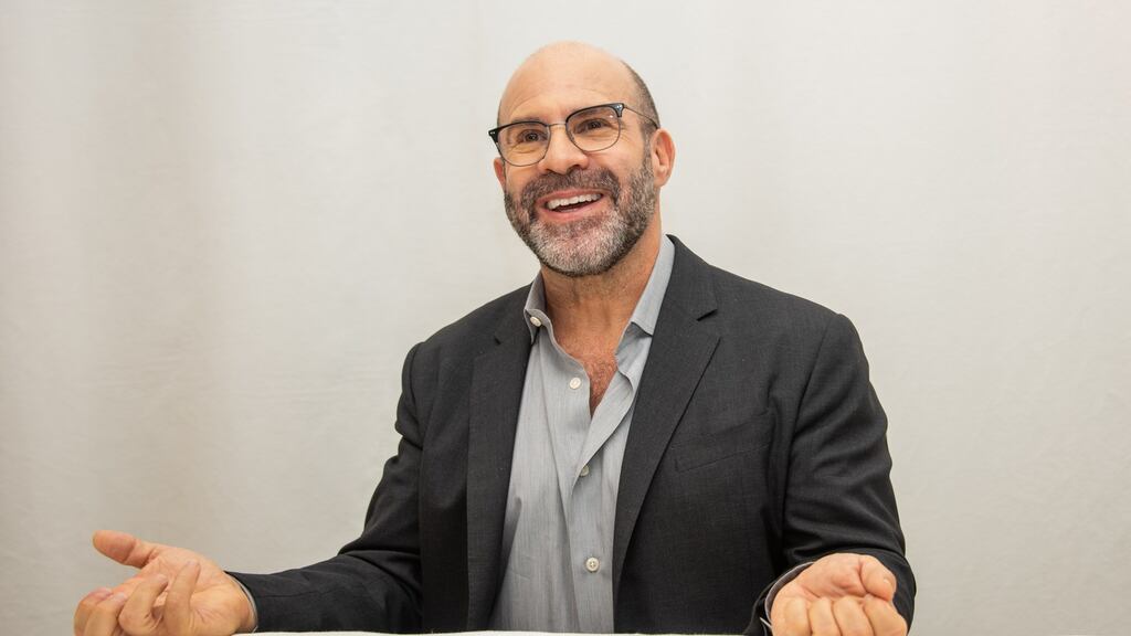 Scott Z Burns at The Report Press Conference at the Four Seasons Hotel on October 16th, 2019 in Beverly Hills, California. Photograph: Vera Anderson/WireImage