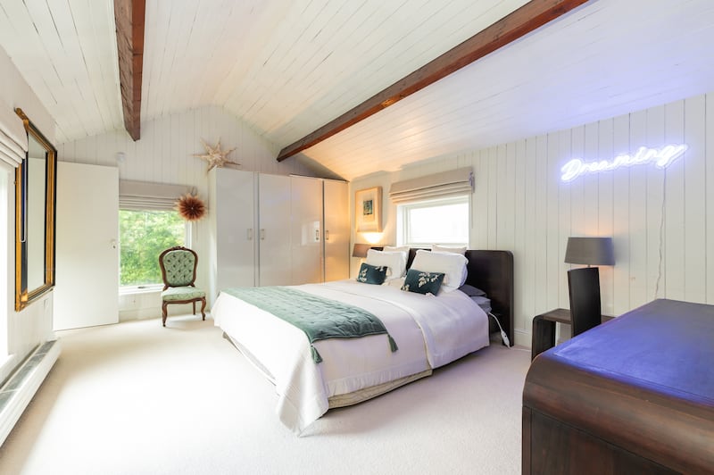 Bedroom in newer part of house