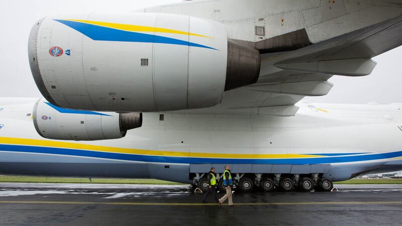 The worlds largest jet, Antonov An-225 ‘Mriya’, has been in Ireland three times previously. Photograph: Sean Curtin