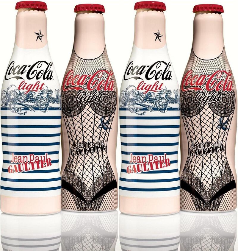 Jean Paul Gaultier Diet Coke bottles in 2012